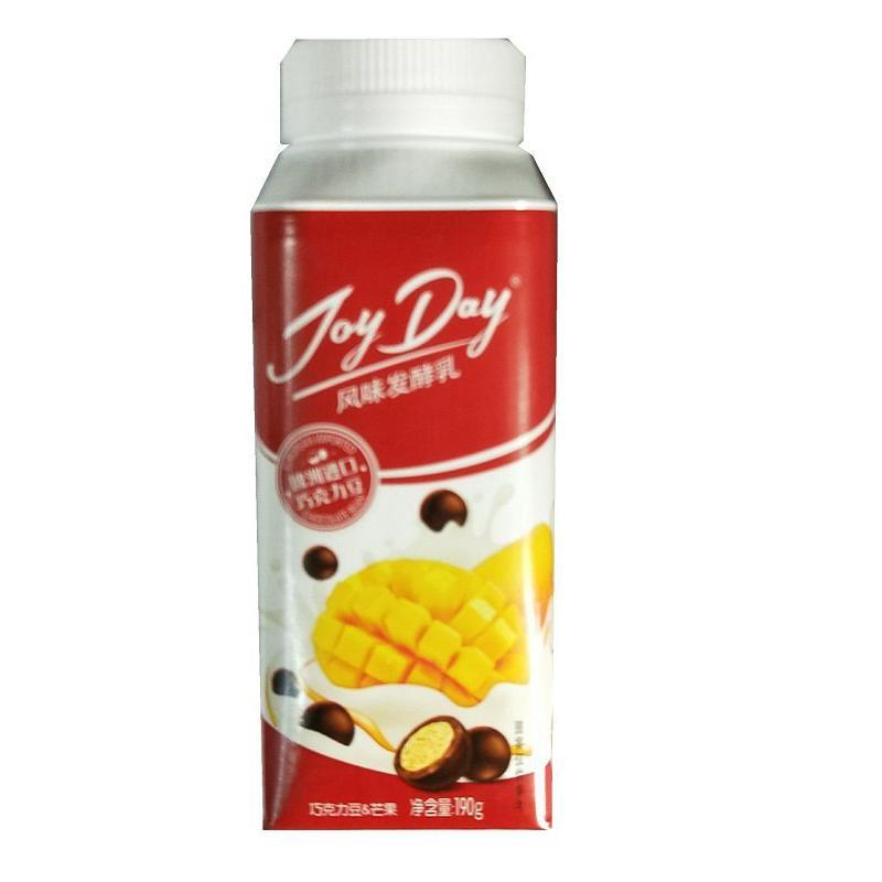 伊利JOYDAY巧克力豆&芒果风味发酵乳酸奶190g/瓶