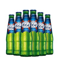 法国原装进口克伦堡1664黄啤啤酒250ml*6瓶装(5月底到期)