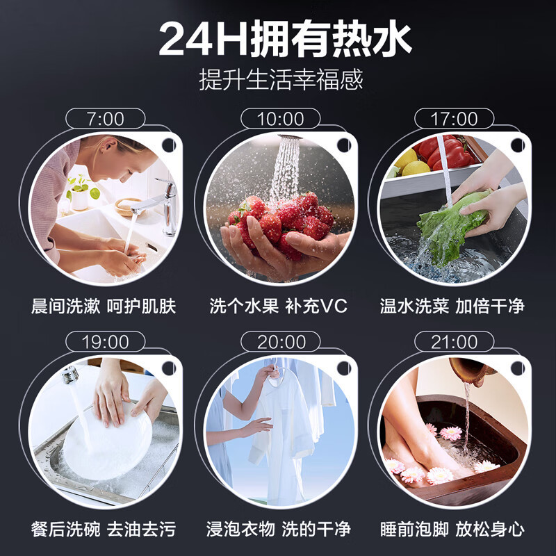 AO史密斯6升小厨宝 金圭内胆电热水器 2kW速热节能保温 台盆下方安装 上出水 EWH-6B2 储水式高清大图