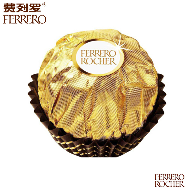 费列罗巧克力ferrero费列罗榛果威化结婚喜糖巧克力6粒装蝴蝶结礼盒