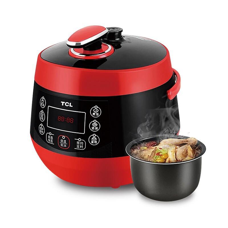 TCL玲珑高压煲TL-C201A 2L家用智能开盖营养煮定时预约高压煮饭煲汤锅