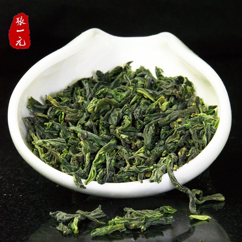 张一元茶叶 经典系列六安瓜片袋装茶80g(20包) 草绿色