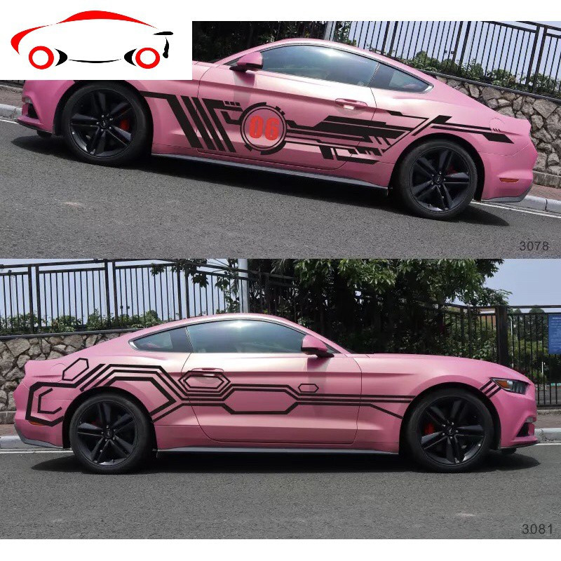 野马思域车贴网红汽车外观个性改装装饰遮挡划痕车身通用贴纸拉花