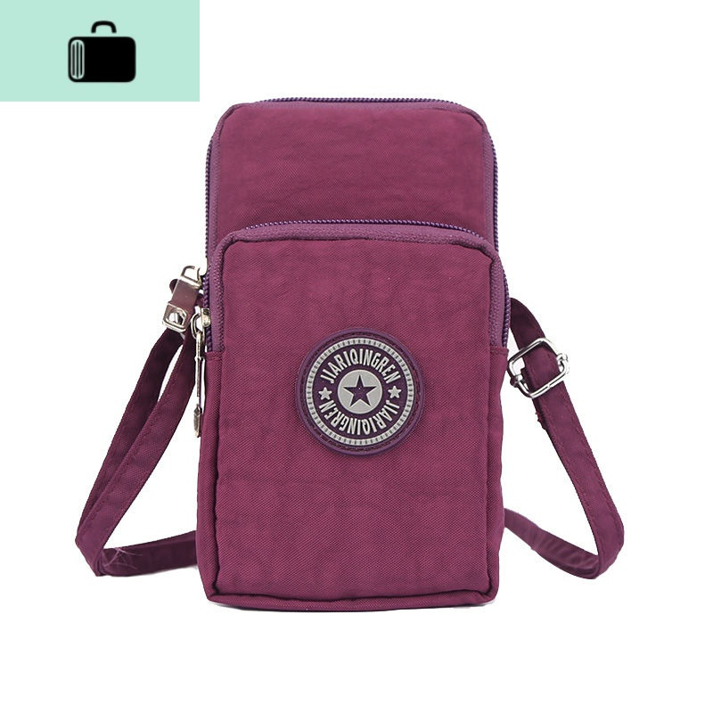 升级版大屏手机包女轻3层小斜挎运动手腕零钱包挂脖手机袋单肩包new