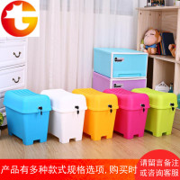 带锁防水塑料收纳凳子储物凳换鞋凳收纳筐多功能玩具箱收纳箱