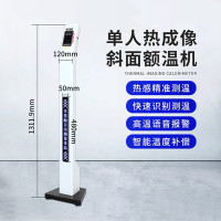 工霸 测温仪一体机立式门口全自动人脸快速检测温度枪[斜面款]1台