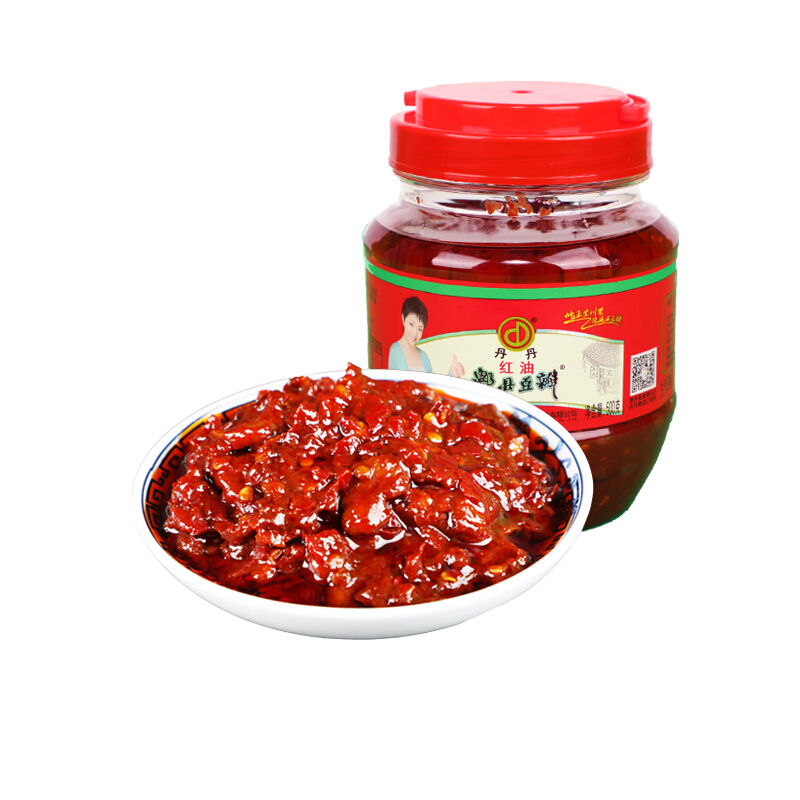 丹丹红油郫县豆瓣酱 500g/瓶 炒菜拌面调料酱火锅干锅酱调味酱