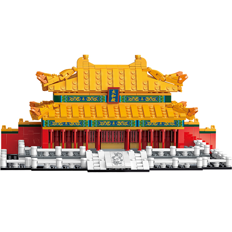 keeppley故宫宫廷小颗粒拼装积木古代建筑太和殿国玩系列乐启蒙男孩女孩拼插