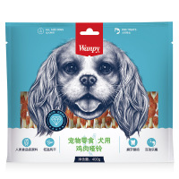 顽皮Wanpy宠物零食犬用鸡肉哑铃400g