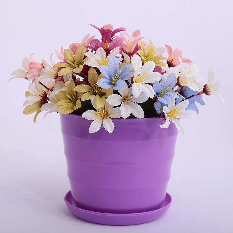 特惠彩色塑料大号花盆室内阳台盆栽绿萝植物仿陶瓷多肉创意圆形小花盆