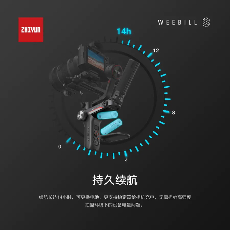 智云(zhi yun)WEEBILL S微毕稳定器 微单单反稳定器 手持云台相机稳定器 标配版
