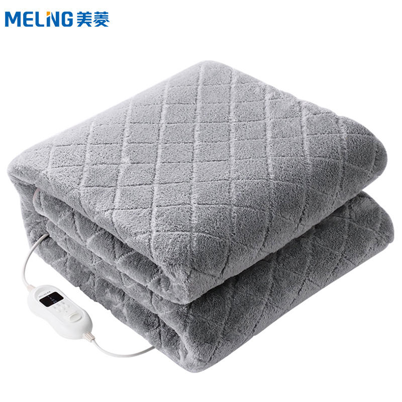 美菱(MELING)电热毯MDR-8548C 长毛绒款(1.8*1.5米)加厚双控双温安全调温保护节能省电除螨除潮电热褥