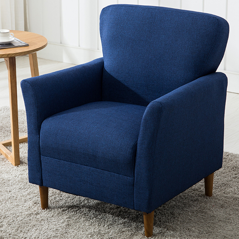 艺可恩单人沙发布艺客厅沙发老虎椅复古沙发电脑椅咖啡厅沙发椅视频