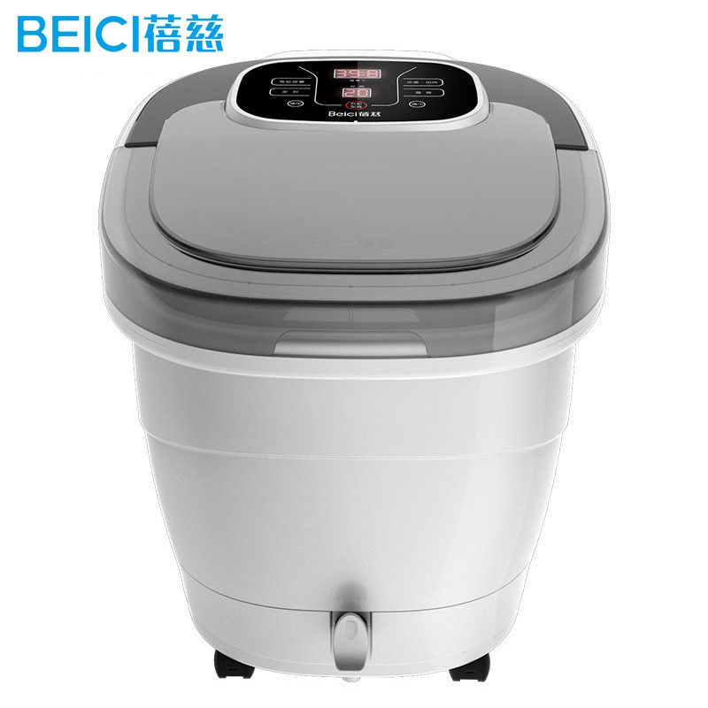 蓓慈(Beici)足浴器BZ501D冲浪加热按摩仿卵石按摩点按摩环保PP材质漏电保护足浴盆泡脚桶
