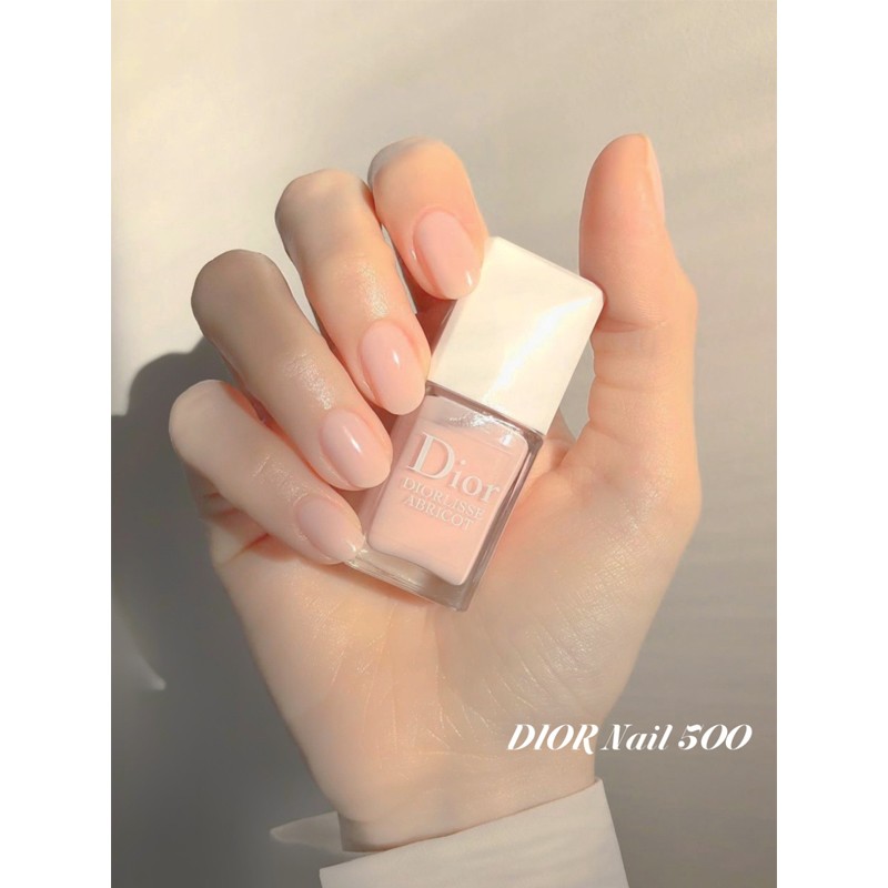 迪奥(Dior)指甲油炫亮持久滋养强韧打底显白美甲底油 500#草莓淡奶油色高清大图