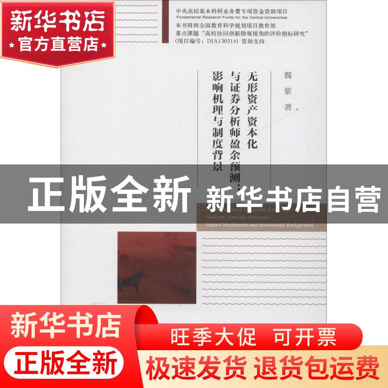 正版 无形资产资本化与证券分析师盈余预测:影响机理与制度背景高清大图