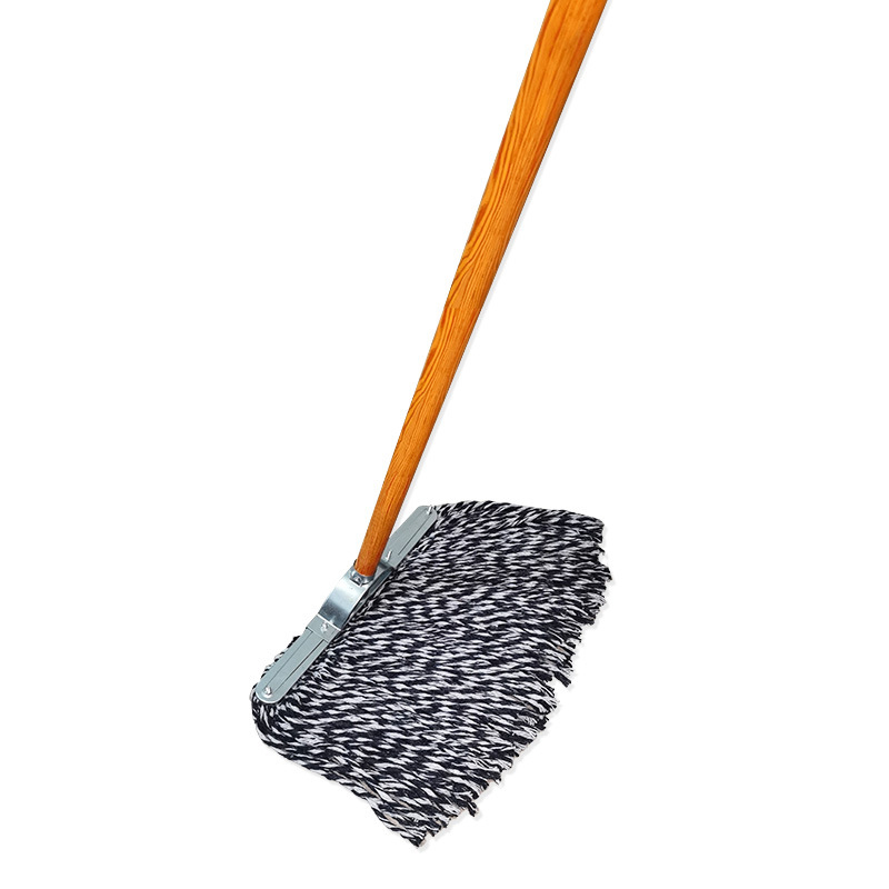 工霸(GONGBA)木杆棉纱拖把老式墩布拖布棉线拖把杆长100cm拖把头长30cm