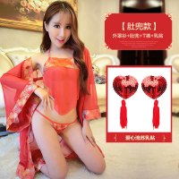 性感情趣内衣服用品旗袍血滴子sm骚透视装小胸式制服激情套装