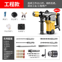 电锤电镐电钻多功能两用电锤家用工业重型大功率冲击钻混凝土 [4980W工程款]实用套装(10年保修烧机包退)定制