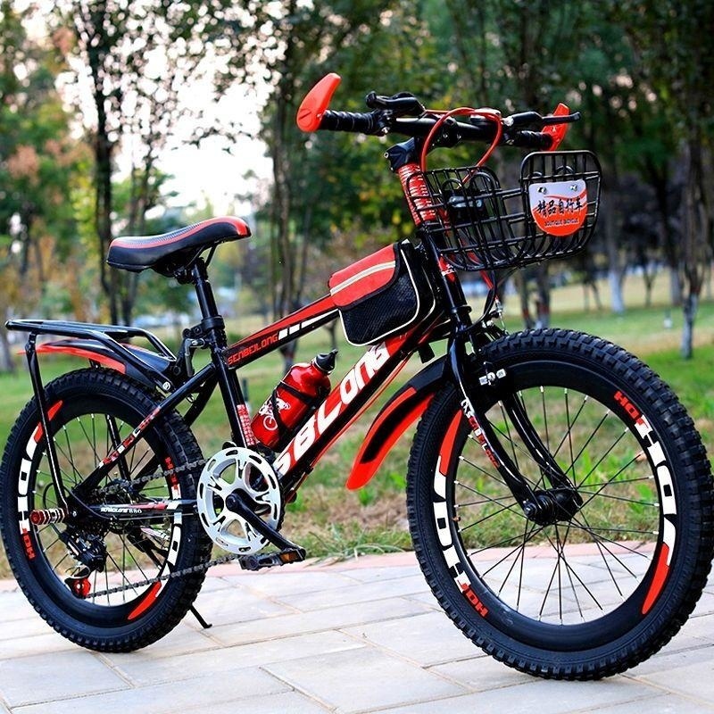 新款山地自行车成人儿童通用男女款20 22 24 26寸可选变单速高清大图