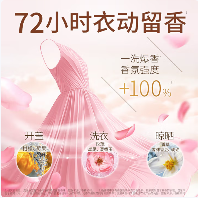 奥妙香氛洗衣液调香大师持久留香高清大图
