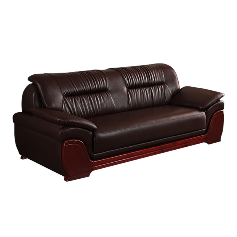 圣斯顿SD-HF21985BR 三人位西皮沙发2190*890*850mm(单位:张)棕色高清大图