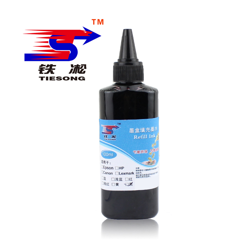 铁凇 打印机墨水 黑色100ML 瓶高清大图