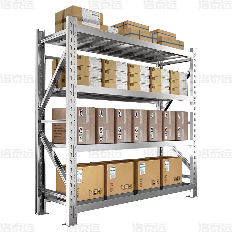 洛泰远 不锈钢货架201材质四层仓储货架 120*60*200cm/300kg副架高清大图