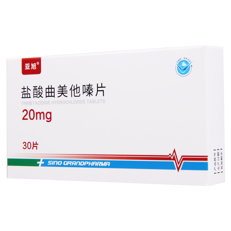 亚旭 盐酸曲美他嗪片 20mg*30片/盒