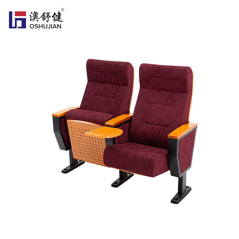 剧院椅阶梯报告厅礼堂椅会议室带写字板排椅电影院椅子 澳舒健 礼堂椅SJ8633 -1张高清大图
