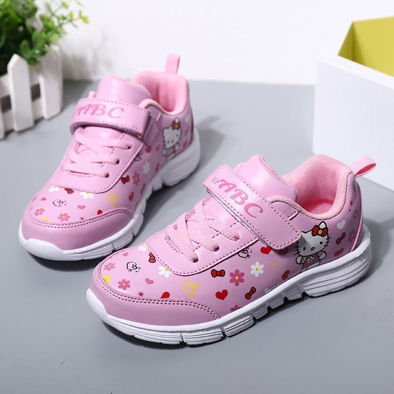 春秋款学生儿童鞋女童鞋子男童鞋跑步鞋透气网面775粉色27内长173mm