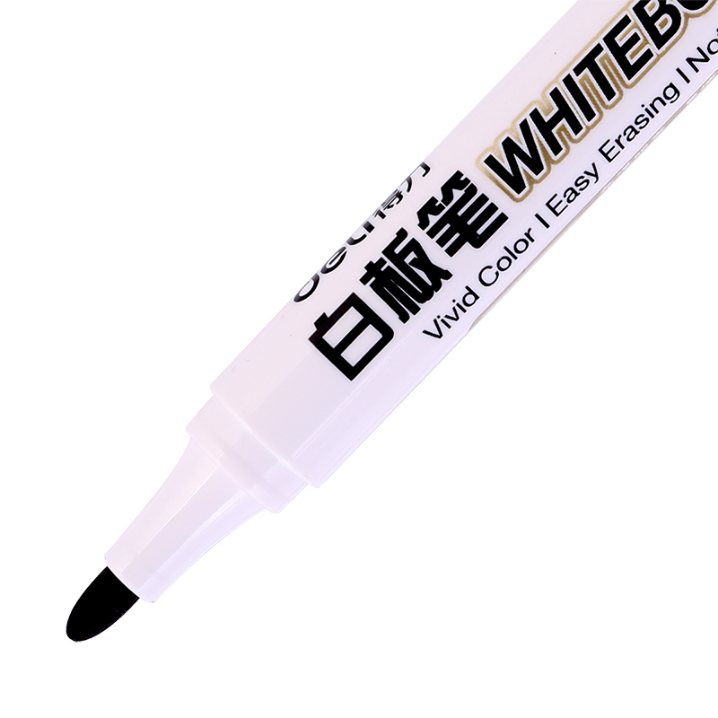 得力(Deli) 白板笔6817 书写顺滑 易写易擦 10支/盒 黑色