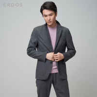鄂尔多斯ERDOS 商务舒适保暖修身显瘦羊毛男士大衣外套夹克
