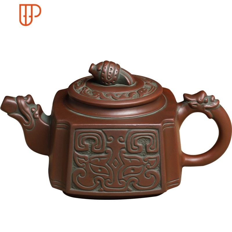 宜兴壶大容量大号泡旅行茶具 手工旅行茶具单壶 家用茶具套装 国泰家和 青铜御品壶 360毫升