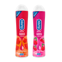 杜蕾斯(Durex) 人体润滑液 草莓润滑液50ml+樱桃润滑液50ml 情趣啫喱 水溶性润滑剂油男女夫妻成人情趣用品