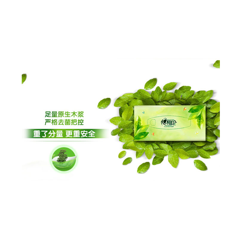 心相印 盒抽2层200抽面巾纸*3盒