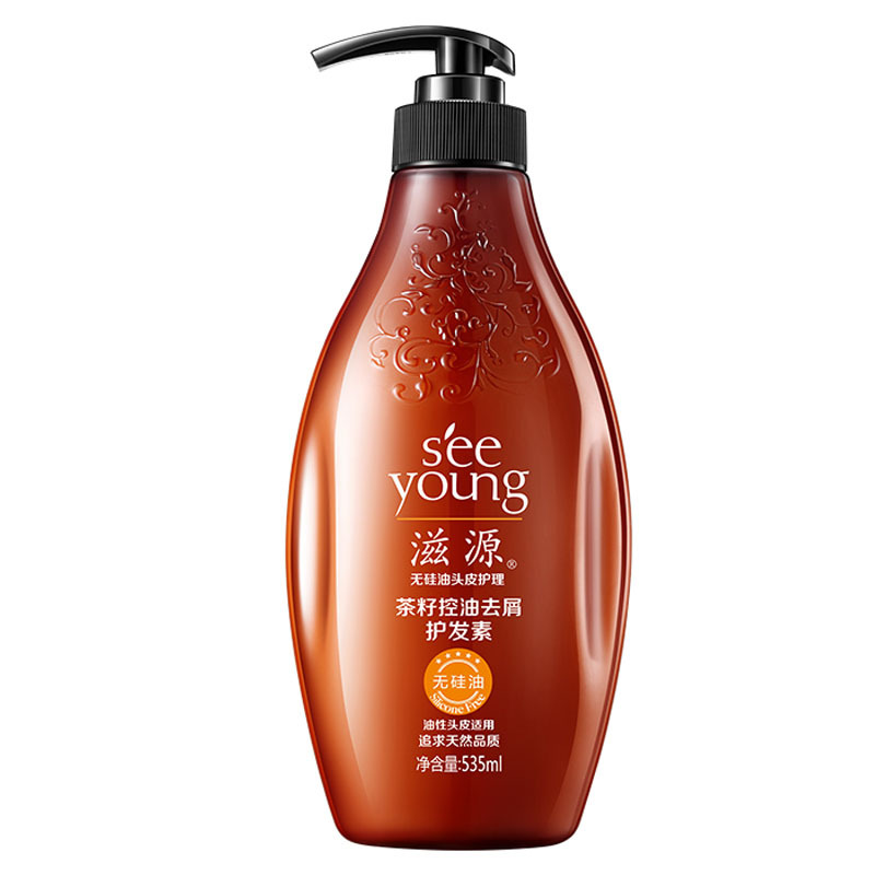 滋源 535ml 茶籽去屑洗头水 油性 1瓶装(单位:件)