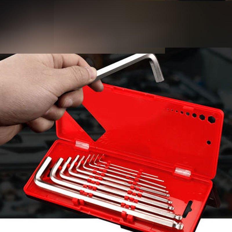 内六角扳手套装内六角套装盒装内六方梅花扳手加长六角板手多功能家装