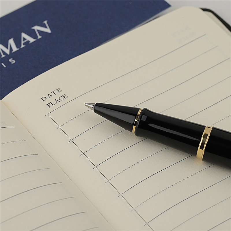 威迪文（WATERMAN）EXPERT系列 丽雅黑金夹签字笔 办公用品 商务高端经典时尚款 男女成人书法练字专用 宝珠笔高清大图