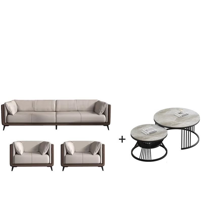 河洛伟业 沙发组合 3+1+1+茶几 套高清大图