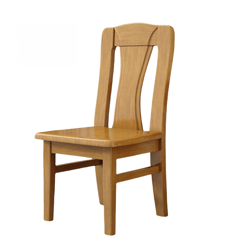 蕃蒂实木椅柚木色把高清大图