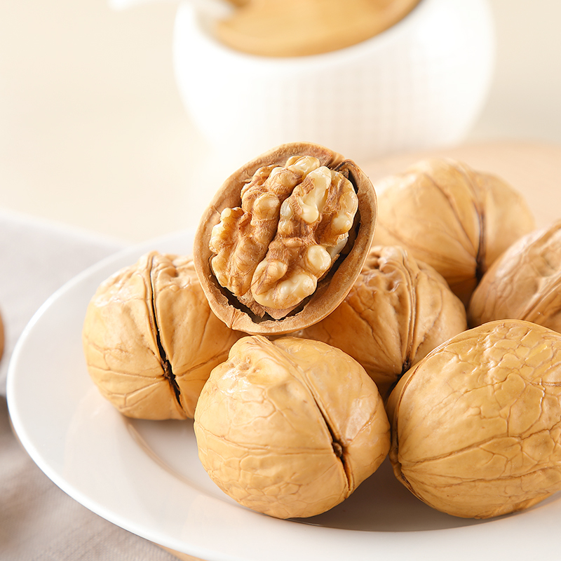 刻凡熟核桃108g*2袋装新货坚果薄壳大仁薄皮熟核桃特产炒货休闲零食高清大图