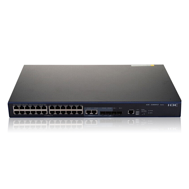 华三(H3C) S3600V2-28TP-SI 24口三层 快速以太网交换机
