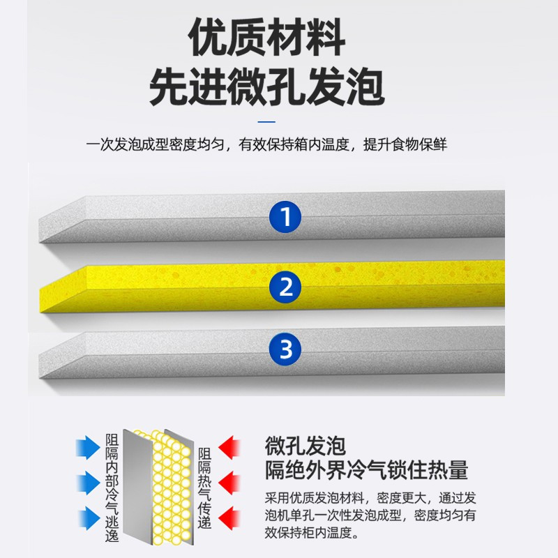 奥克斯(AUX)冰箱 双门两门冰箱 家用宿舍租房 节能保鲜 银色