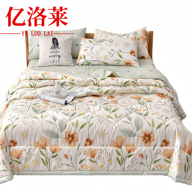 亿洛莱 夏凉被 150*200cm 条高清大图