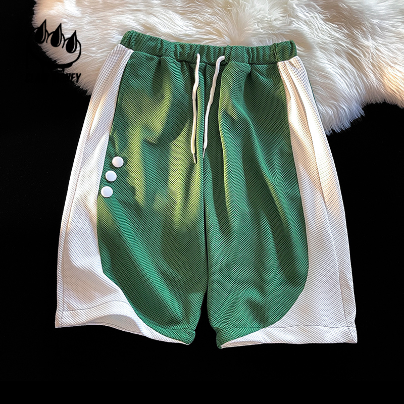 Claw money短裤男夏季透气薄款休闲跑步健身潮流运动宽松五分裤男