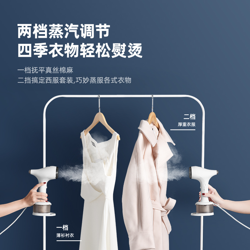泰瑞达ter手持挂烫机蒸汽电熨斗美国家用办公室旅行便携迷你小巧两档蒸汽持久熨烫1200W熨衣服