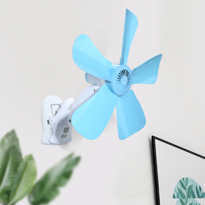 学生宿舍小型夹扇家用力床头静音床上小风扇迷你夹子式电风扇w9