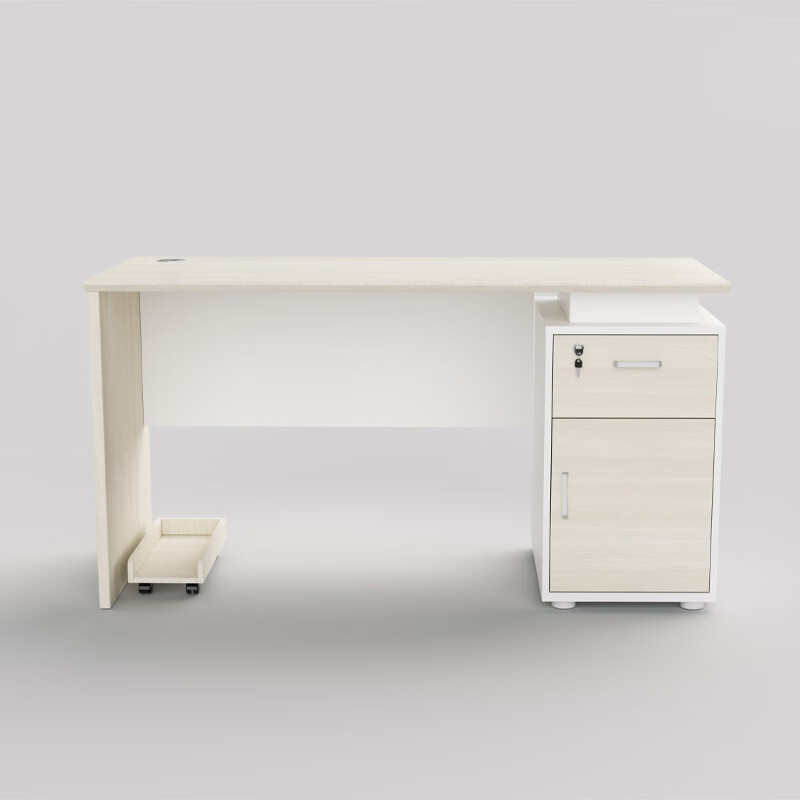 双朗 办公桌 SL1126XS 1400*600*750mm 雪松色 1张高清大图