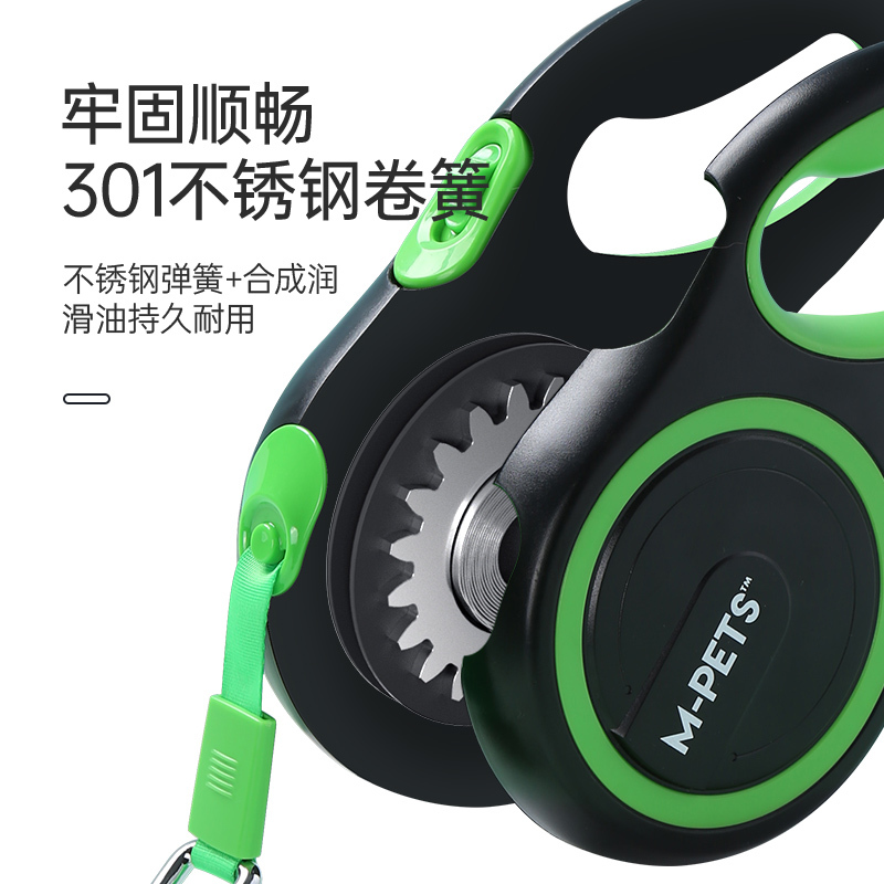 MPETS狗狗自动伸缩牵引绳遛狗绳子狗链小中型大型犬泰迪宠物用品-天空蓝-小号3M(15公斤内)高清大图